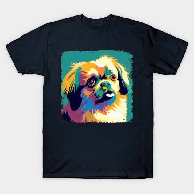 Tibetan Spaniel Pop Art - Dog Lover Gifts T-Shirt by PawPopArt